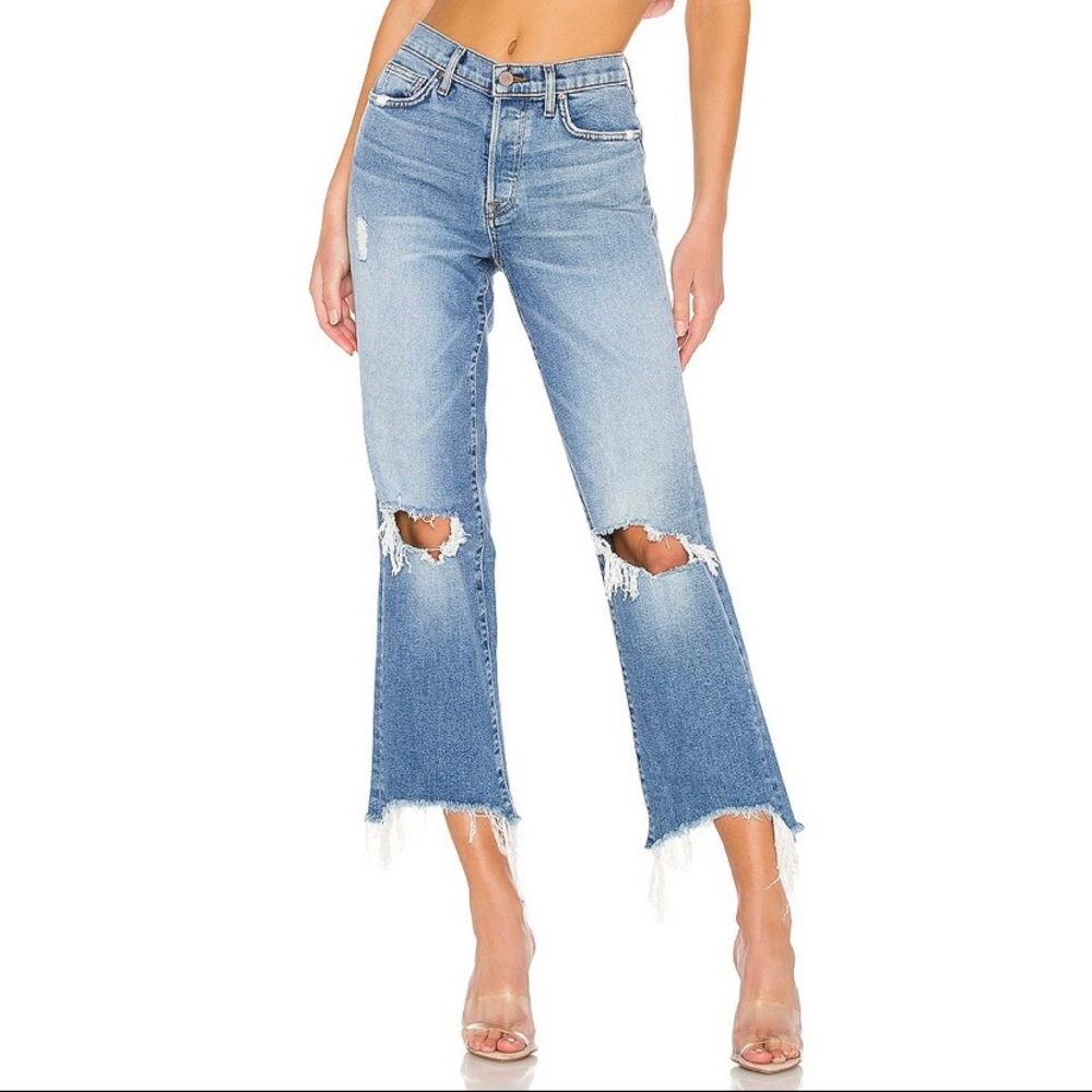 Revolve Wilson Gabrielle Distressed Hem Jeans NWOT